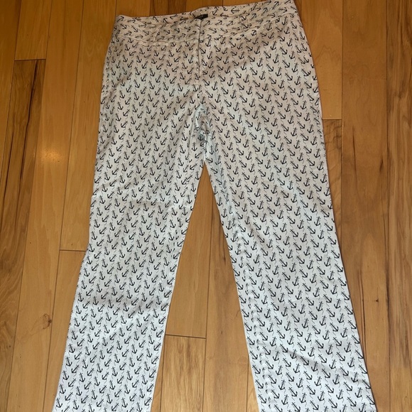 J. Crew White and Black Cropped Ankle Women’s Pants - Picture 3 of 12